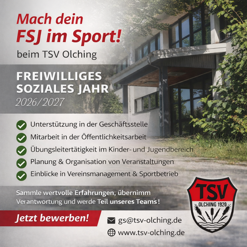 Mach dein FSJ im TSV Olching.